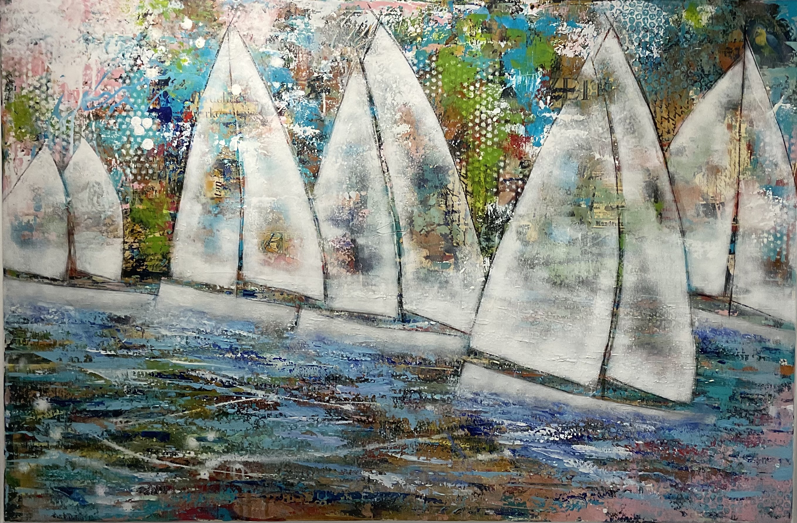 Titel - Segelschiff  / 80/120 cm / verkauft 